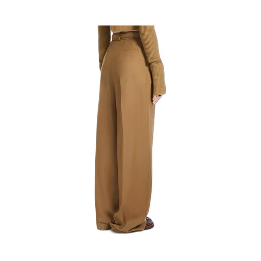 Wool Pleated Casual Pants