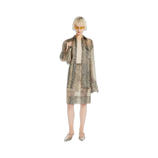 All-Over Patterned Long-Sleved Top