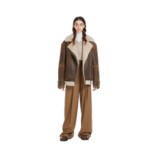 Wool Pleated Casual Pants