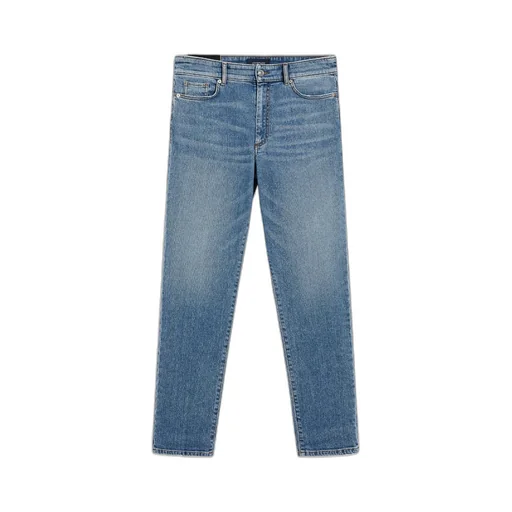 Logo Patch Straight Leg Jeans
