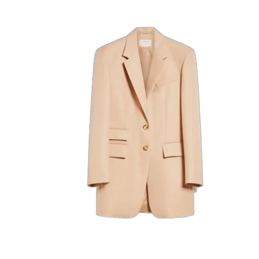 Notched-Lapels Single-Breasted Blazer