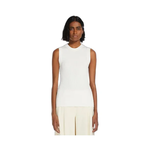 Ribbed-Knit Sleeveless Top
