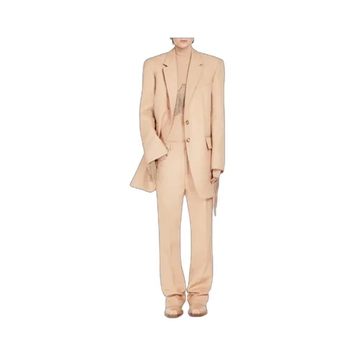 Notched-Lapels Single-Breasted Blazer