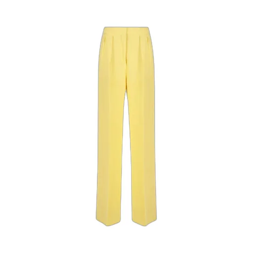 Pleat Detailed Straight Leg Trousers