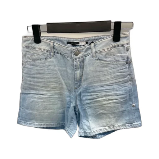 Belt-Loop Denim Shorts