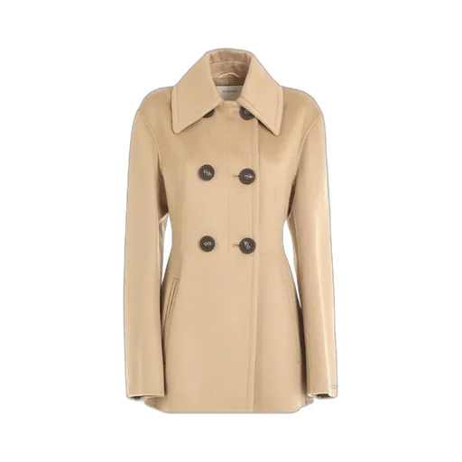Double-Breasted Long-Sleeved Overcoat