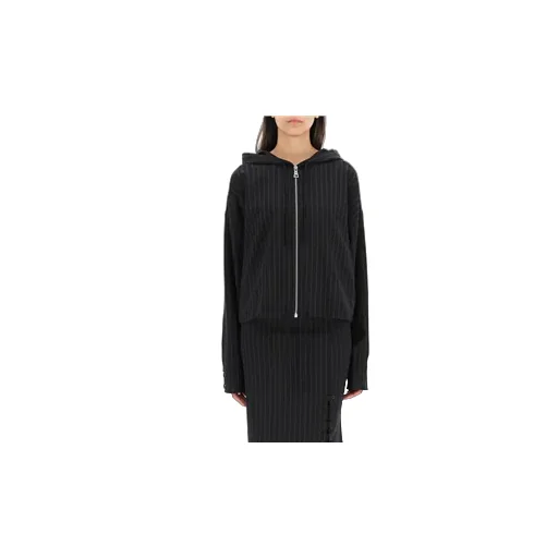 Logo Pinstripe Casual Jacket