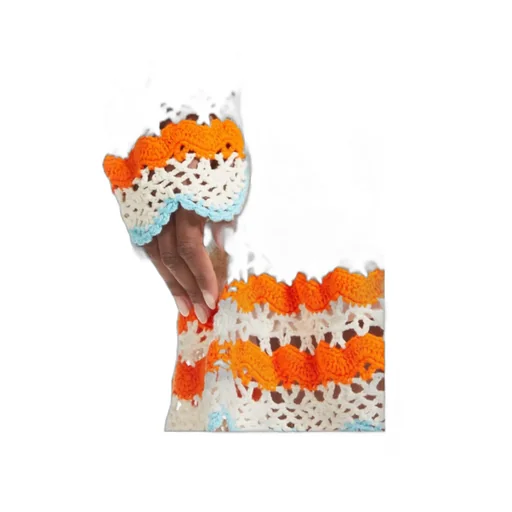 Crochet-Knit Mini Dress