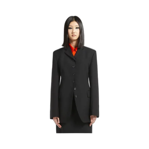 Single-Breasted Wool Blazer