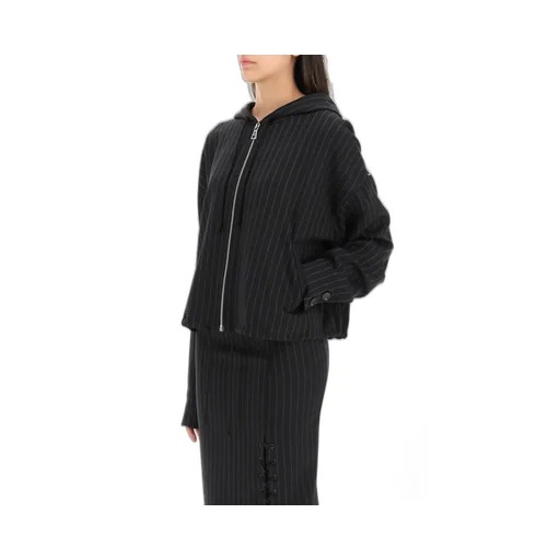 Logo Pinstripe Casual Jacket