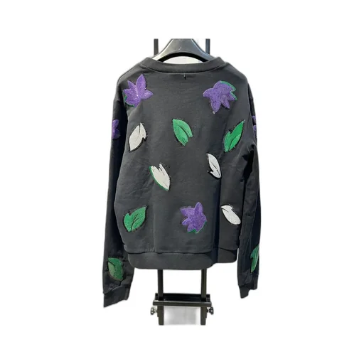 Round-Collar Long-Sleeve Hoodie