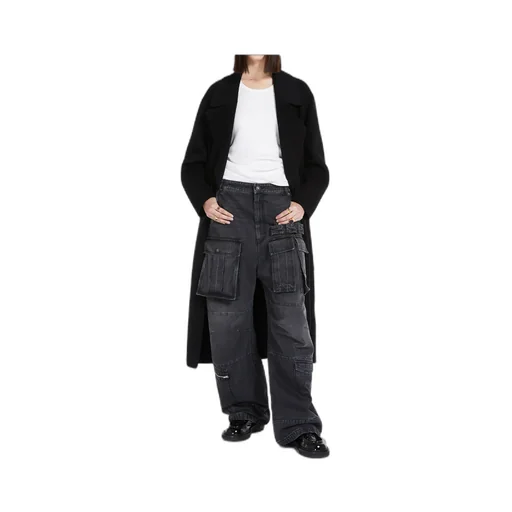 Belted Long-Sleeved Coat