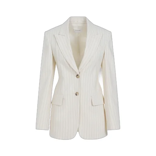 Striped Single-Breasted Jacket