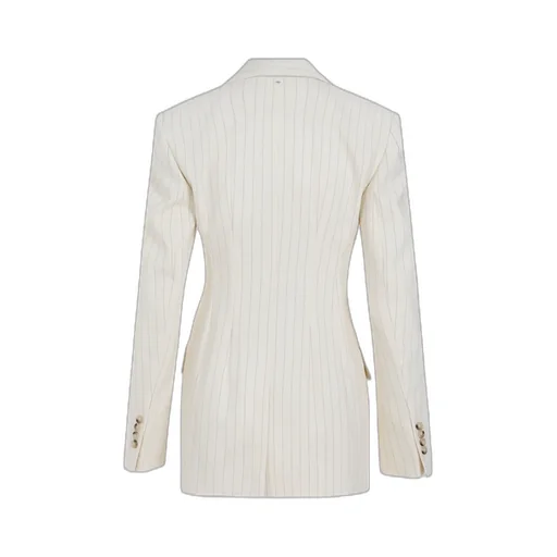 Striped Single-Breasted Jacket