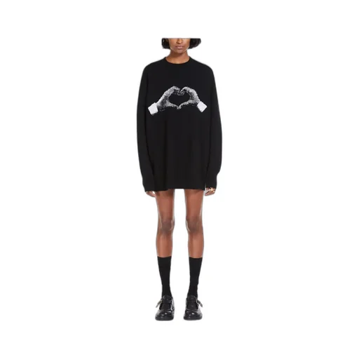 Intarsia-Knit Wool-Blend Jumper Dress