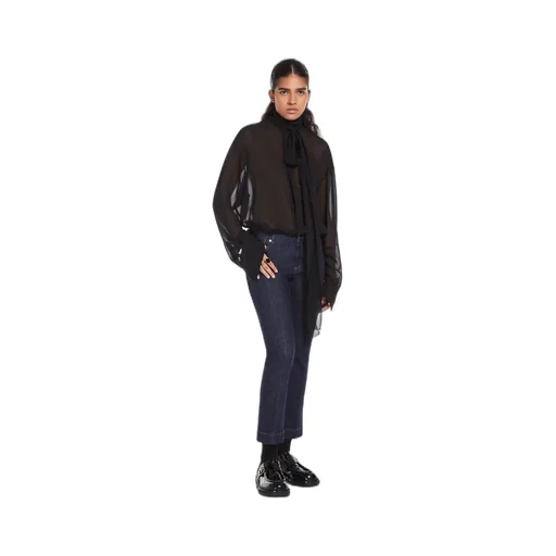 Cropped Low-Rise Bootcut Jeans