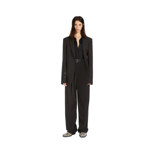 High-Waist Virgin Wool Trousers