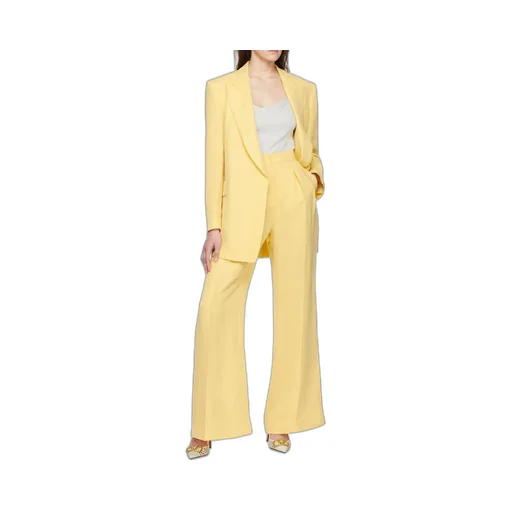 Pleat Detailed Straight Leg Trousers