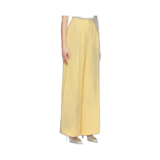 Pleat Detailed Straight Leg Trousers