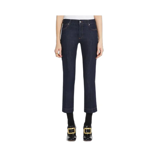 Cropped Low-Rise Bootcut Jeans