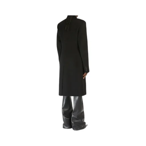 Long-Sleeved Wool Coat