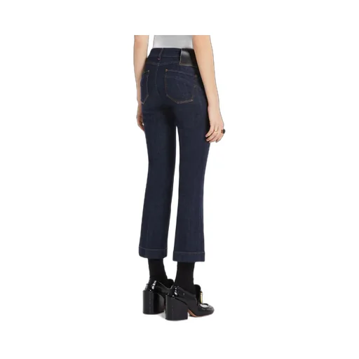 Cropped Low-Rise Bootcut Jeans