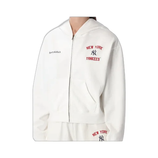 Cropped Zip-Up Hoodie