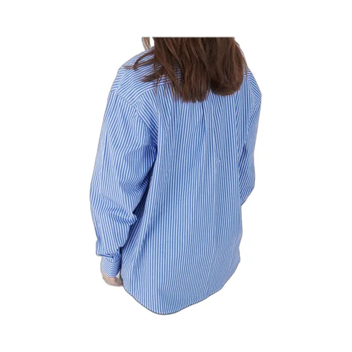 Oversized Shirt Blue Stripes