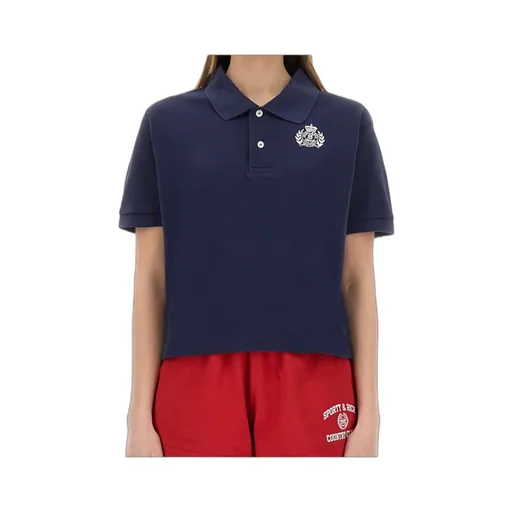 Logo Embroidered Short-Sleeved Polo Top
