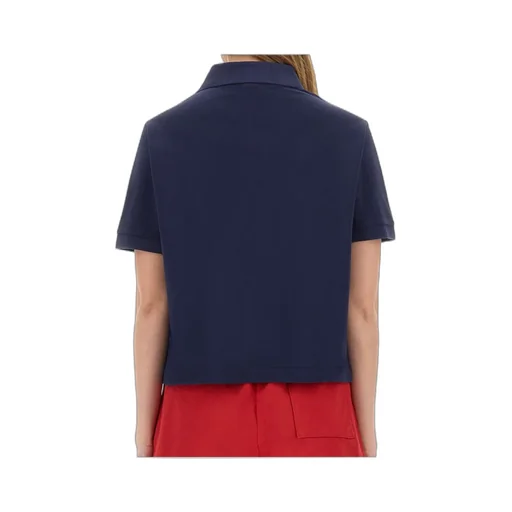 Logo Embroidered Short-Sleeved Polo Top