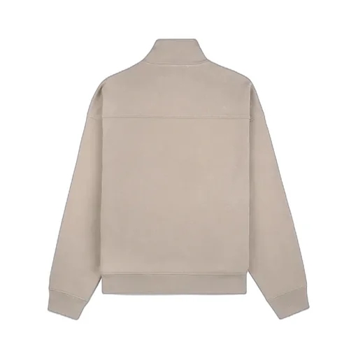 Lapel Zip-Up Sweatshirt