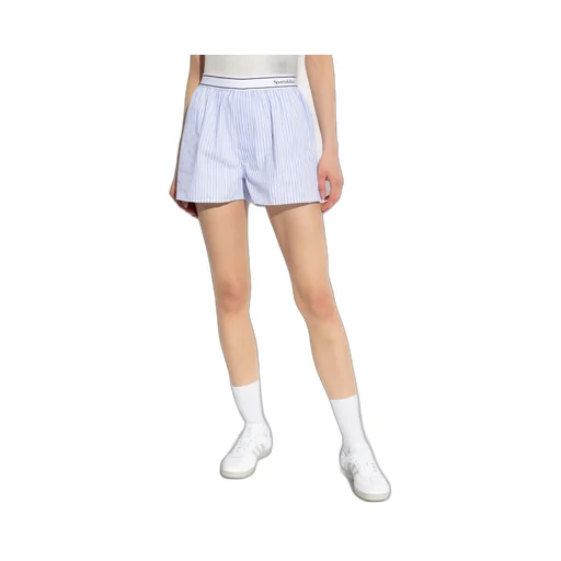 Logo Detailed Striped Shorts