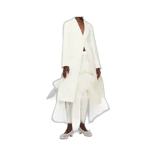 Cut-Out Bow Detail Coat