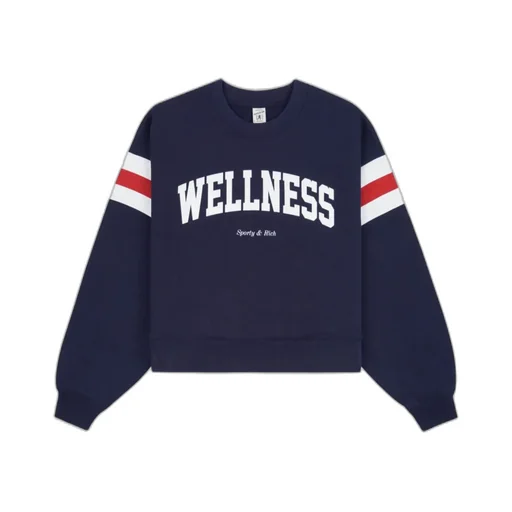 Wellness Slogan Print Sweatshirt
