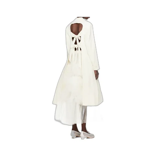 Cut-Out Bow Detail Coat