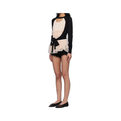 Cut-Out Cropped Cardigan