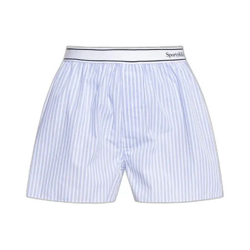 Logo Detailed Striped Shorts