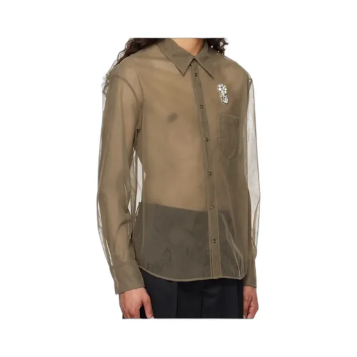 Sheer Embellished Shirt