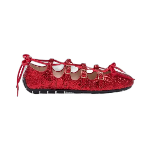 Lace-Up Ballet Flats