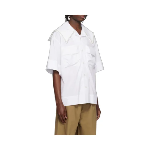 Cargo Flap Pocket Sailor Collar Shirt