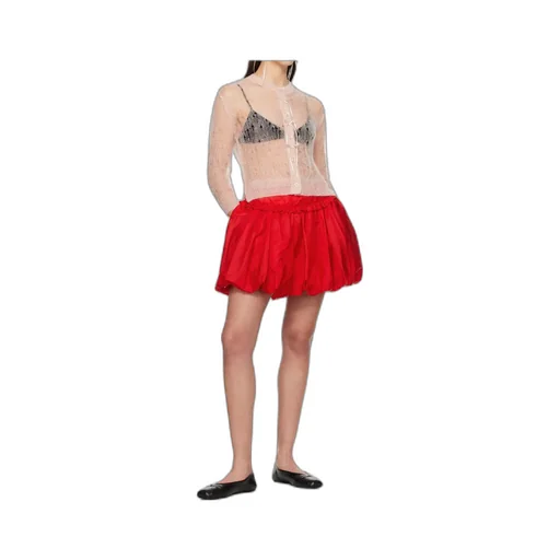 Pleated Detail Mini Skirt