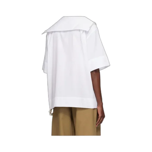 Cargo Flap Pocket Sailor Collar Shirt