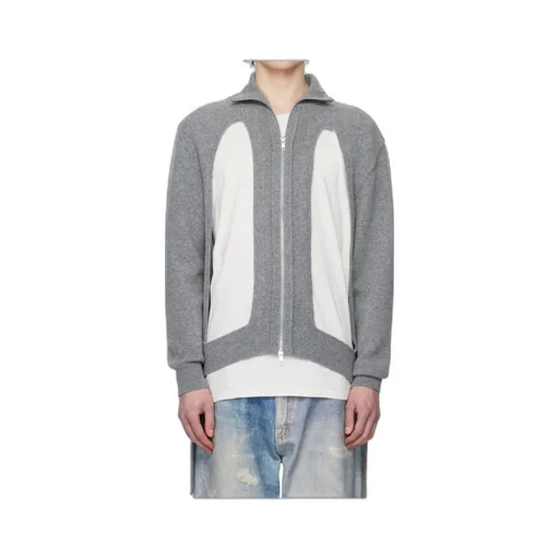 Color-Block Zipper Sweater