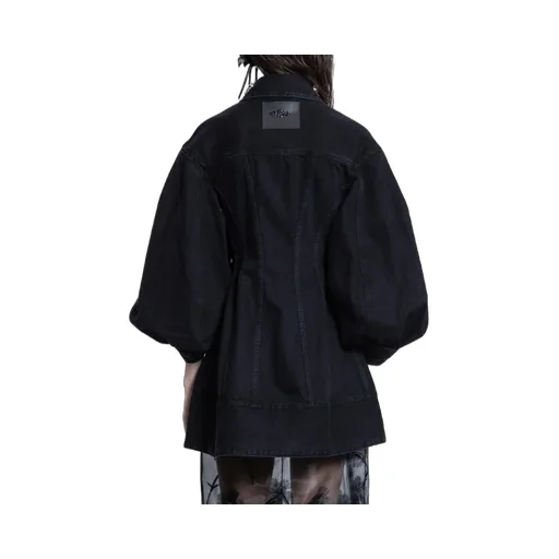 Waist-Cinching Denim Jacket