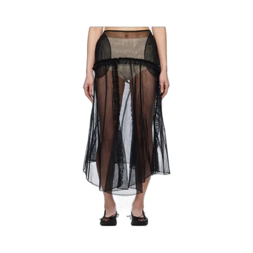 Translucent Ruffled Skirt