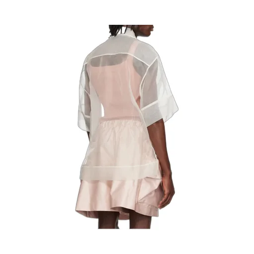 Carnation Pocket Boxy Semi-Sheer Shirt