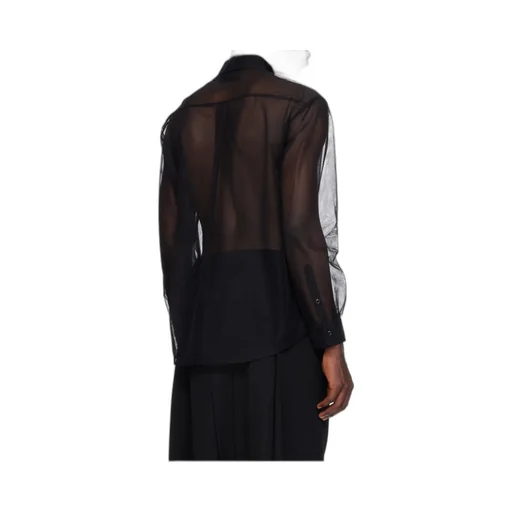 Sheer Ruffle Bib Prom Shirt