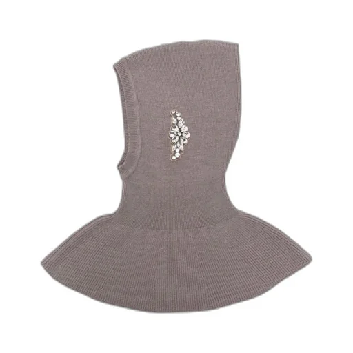 Crystal-Embellished Pointed Balaclava