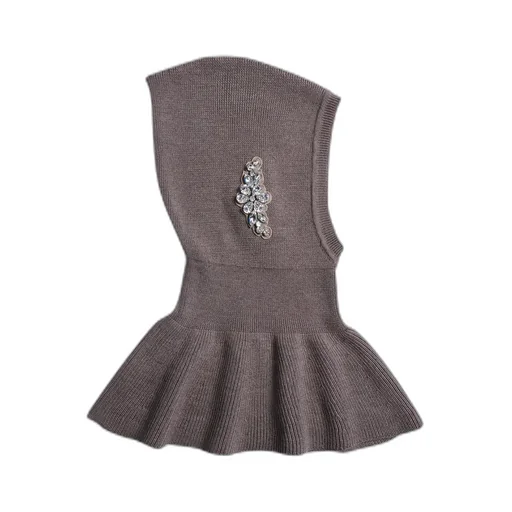 Crystal-Embellished Pointed Balaclava