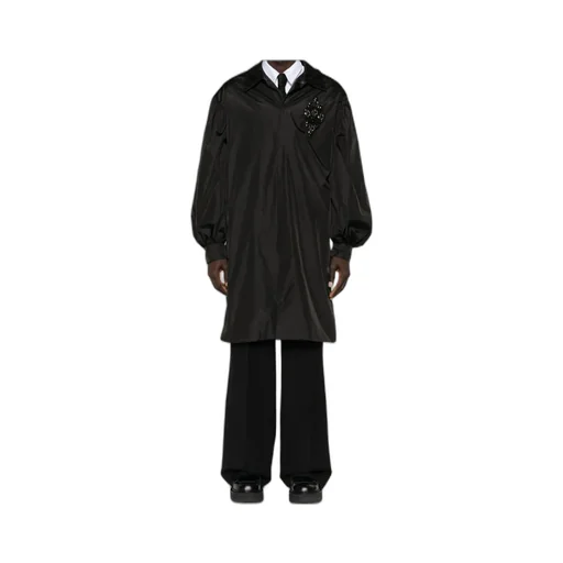 Embroidery Bubble Sleeve Work Coat
